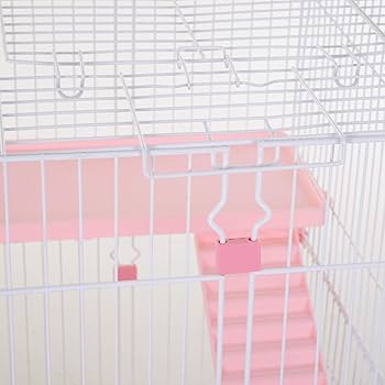 PinkRabbit ① Amazon.com : PawHut 4-Level Small Animal Cage Rabbit Hutch